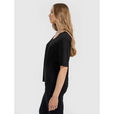 5. Women's oversize T-shirt with modal 4F 4FRAW25TTSHF3283-21S