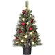 2. DECORATIVE CHRISTMAS TREE KAPRUN IN A 20LED POT WITH BALLS, height: 90CM