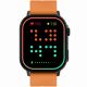 5. Gravity GT15-2 Smartwatch Orange Silicone Strap + Black Bracelet