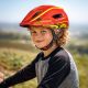 9. Wozinsky Kids' Full Face Bike Helmet with USB Rear Light S - Red and Yellow