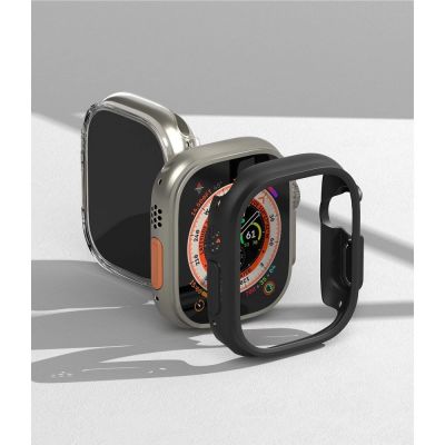 9. Ringke Slim 2-pack Case for Apple Watch Ultra 1/2 (49mm) - Clear and Matte Black