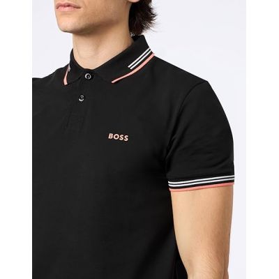 2. BOSS Paul NERO Men's Slim Fit Polo Shirt Black (50506193-003N)