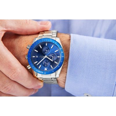 4. Men's Watch Giewont Chronograph Sapphire Silver Blue GW8720-B3
