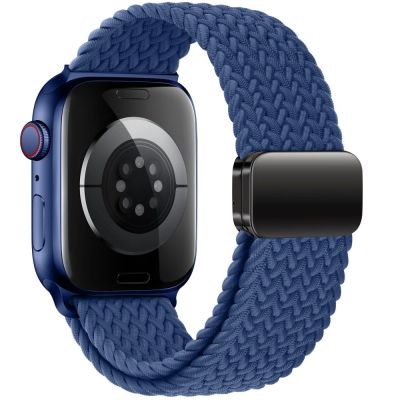 2. Tech-Protect Nylonmag Strap for Apple Watch 4 / 5 / 6 / 7 / 8 / 9 / SE / Ultra 1 / 2 (42 / 44 / 45 / 49 mm) - Blue