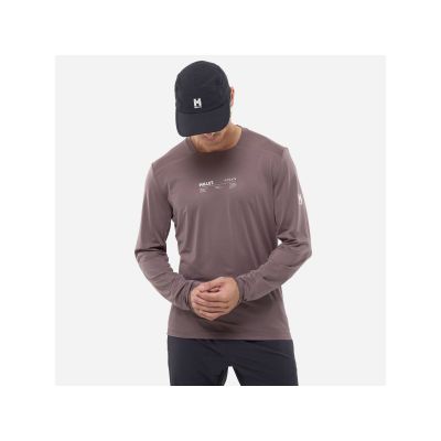 3. MILLET Intense Ts Ls M purple plum men's t-shirt