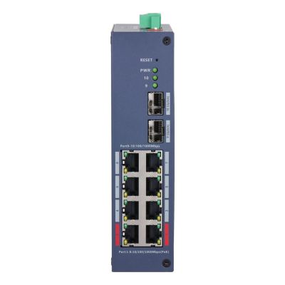 5. Dahua Technology CHS4210-8GT-110 Managed Network Switch L2 Gigabit Ethernet (10/100/1000) Supports PoE DIN rail Dark Blue