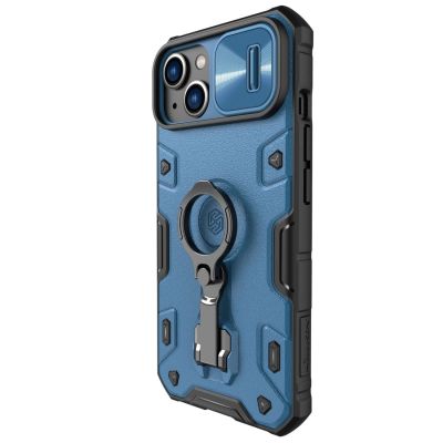 2. Nillkin CamShield Armor Pro Magnetic Case iPhone 14 Plus Magnetic MagSafe Cover with Camera Protector Blue