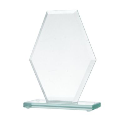2. Glass trophy with a broken base