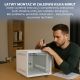 4. Extralink LITE 6U 10 280X310 WALL-MOUNTED RACKMOUNT CABINET GRAY