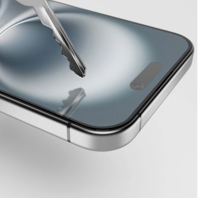 3. Puro Frame Tempered Glass with frame for iPhone 16