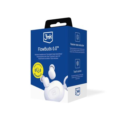 12. TWS 3mk FlowBuds 6.0 Wireless Headphones - White