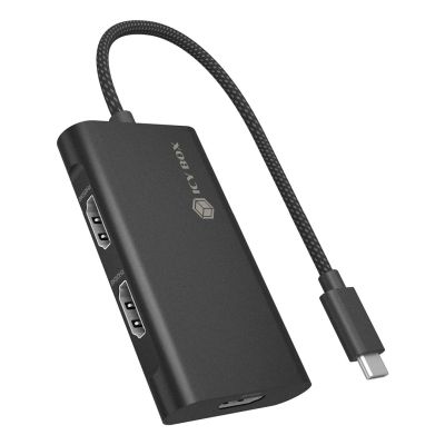 ICY BOX IB-AD1030-C USB 3.2 Gen 2 (3.1 Gen 2) Type-C 10000 Mbit/s Black