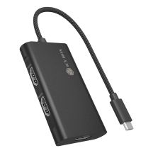 ICY BOX IB-AD1030-C USB 3.2 Gen 2 (3.1 Gen 2) Type-C 10000 Mbit/s Black