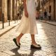 6. Women's gold leather wedge sandals Filippo DS7577