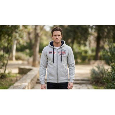 6. Geographical Norway GORMA MEN 100 EO +BS Men’s Sweatshirt (WT1880H/GN-BLENDED GREY)