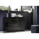 LOGO II chest of drawers 120/42/78 black/gloss black