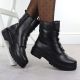 6. Rieker Y3160-00 women's black leather ankle boots