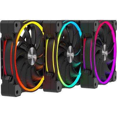 4. Alpenföhn Wing Boost 3 Computer Case, Processor Fan 12 cm Black 3 pcs.