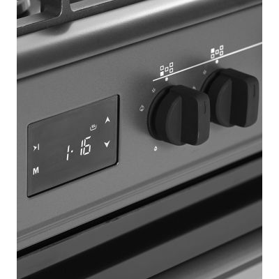 5. Ravanson KWGE-K90A Cheff Modern Black gas-electric cooker