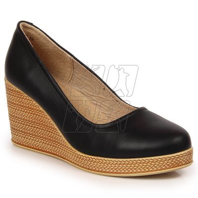 4. Leather pumps on the wedge Filippo W PAW339A black