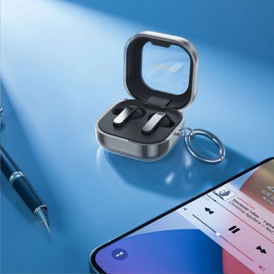 7. Tech-Protect FlexAir Case for Samsung Galaxy Buds 4 / Buds 4 Pro - Transparent