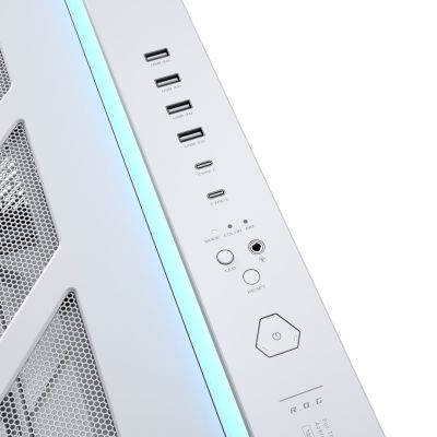 15. Asus ROG CRONOXGR801CURVE TG ARGB WHITE case