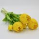 3. BOUQUET OF 5 YELLOW PEONY TULIPS 39 CM LIFE-LIKE SPRING DECORATION