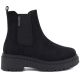 6. Women's suede ankle boots on the platform, black Big Star UU274858