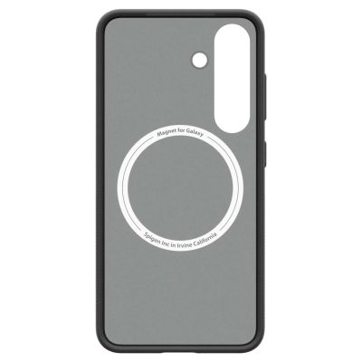 4. Spigen Capella GP-FPS931PGBJW Silicone Case with MagFit Magnetic Ring for Samsung Galaxy S25 - Black