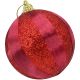 2. SHATTER-RESISTANT PLASTIC BAUBLES 8 CM RED 6 PCS STRIPES MICA