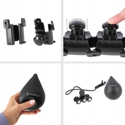 3. Hula Hop HMS HHW01 with weight and protrusions black + BR163 red belt included