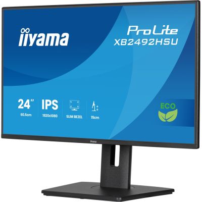 30. iiyama ProLite 24-inch Full HD IPS panel with narrow bezels, energy class B, adjustable height