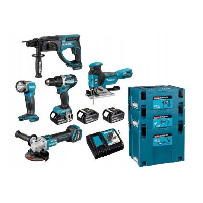 2. Combo Kit 18V DDF484+DGA513+DHR202+DJV181+DML802