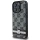 2. DKNY Checkered Pattern & Printed Stripes Case for iPhone 16 Pro Max - Black