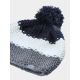 2. Men's winter hat with pompom 4F 4FWAW24ACAPM461-91S
