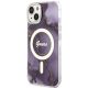 2. Guess GUHMP14SHTMRSU iPhone 14 6.1" purple/purple hardcase Golden Marble MagSafe