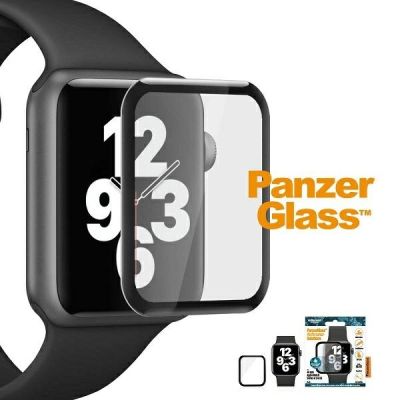 4. PanzerGlass Curved Antibacterial Tempered Glass for Apple Watch 4/5/6/SE - 40mm - Black