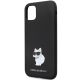 6. Karl Lagerfeld KLHCN61SMHCNPK case for iPhone 11 / Xr - black Silicone C Metal Pin