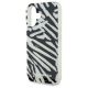 5. Karl Lagerfeld IML Zebra Pattern & Cord iPhone 16 Case - Black