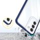 6. Clear 3in1 case for Samsung Galaxy S23 silicone cover with frame blue