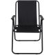 9. CAMPING CHAIR WITH ARMRESTS 52x44x75CM FOLDING BLACK