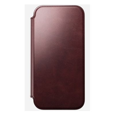 6. NOMAD Modern Leather Folio - MagSafe-compatible leather case for iPhone 17 Pro Max, Horween leather (burgundy)