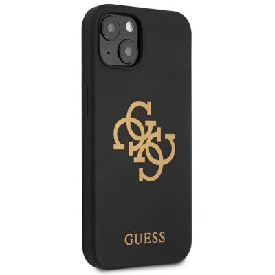 4. Guess GUHCP13SLS4GGBK iPhone 13 mini 5.4" black/black hard case Silicone 4G Logo