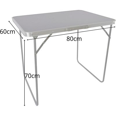 4. FOLDABLE CAMPING TABLE 80X60X70CM GRAY