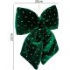 2. GREEN DECORATIVE BOW 20x23 CM MICA