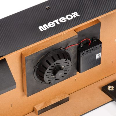6. Meteor air hockey table black/red