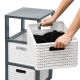 5. ROTHO Large bookcase with 3 drawers COUNTRY anthracite