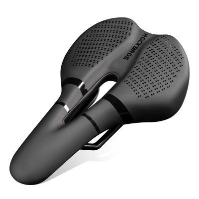 Rockbros 8182 city bicycle saddle, comfortable, anatomical - black