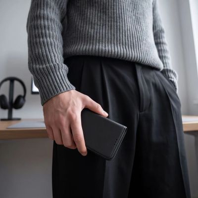 6. Tech-Protect Wallet Case for Xiaomi Redmi Note 17 Pro Max 5G - Matte Black