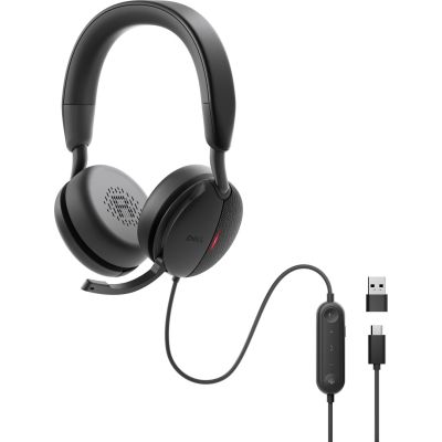 4. DELL WH5024 Headset Wired Headband Calls/Music USB Type-C Black